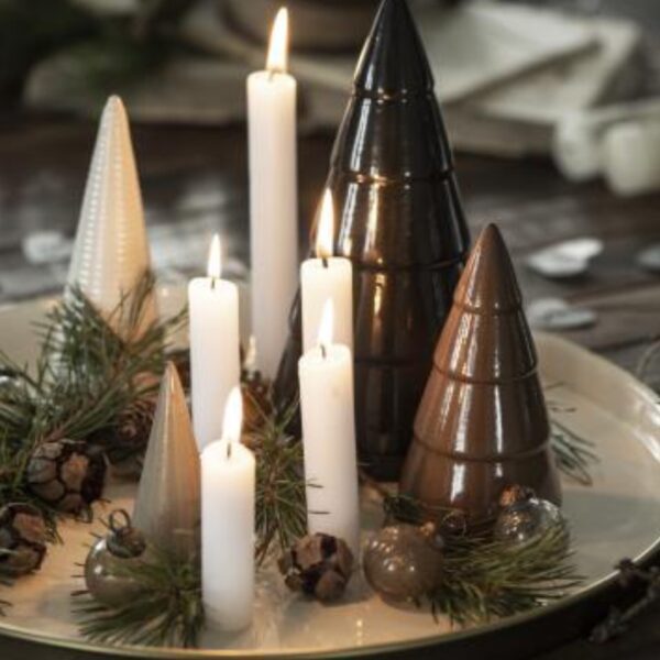 Juletræ - Brun m/ brede riller 92074-14 - Stillenat