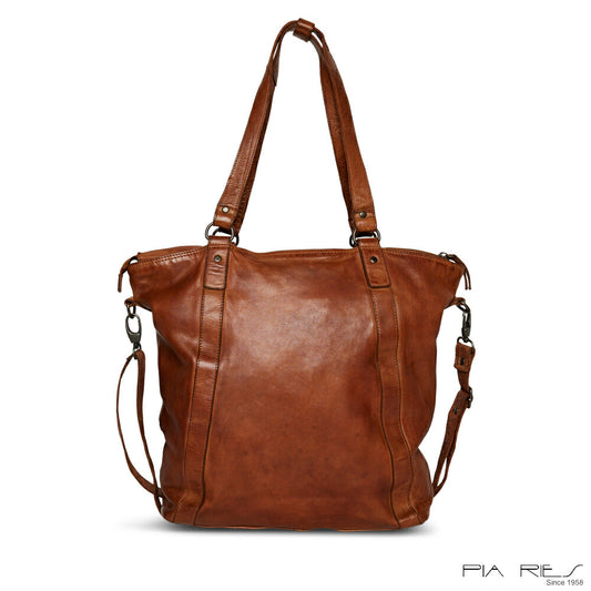 Shopper m/ nøglering - Cognac 082-11 - Pia Ries