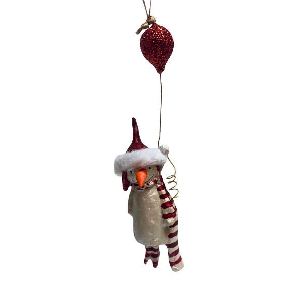Snemand med ballon - Julefigur