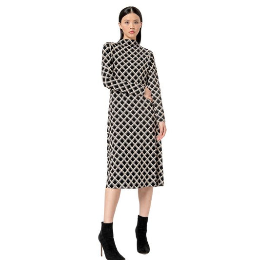 Kjole - Sort hvid ternet - Surkana