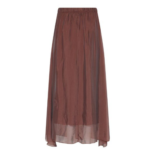 Donatella silke nederdel - Browwnie - La Róuge