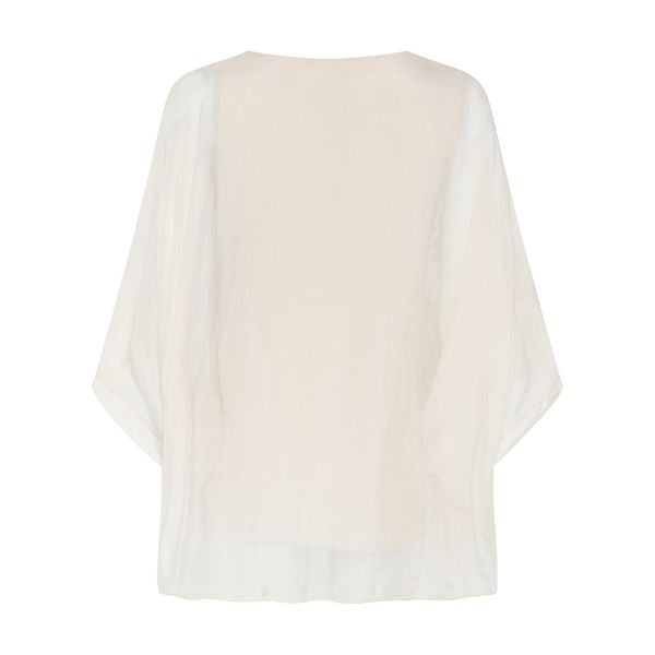 Donatella silke bluse - Off white - La Róuge