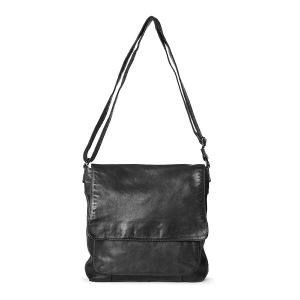 Medium Taske M/ Overslag - Sort 098-1 - Pia Ries