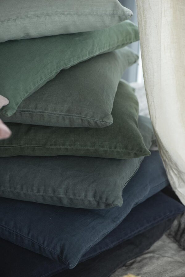 Hør Pude 50*50cm - Antracit 6203-34 - Ib Laursen