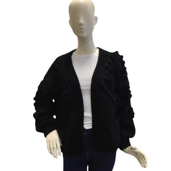 Ella cardigan - Sorte roser - NWL