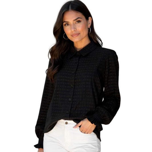 Enna skjorte - Sort - Ofelia