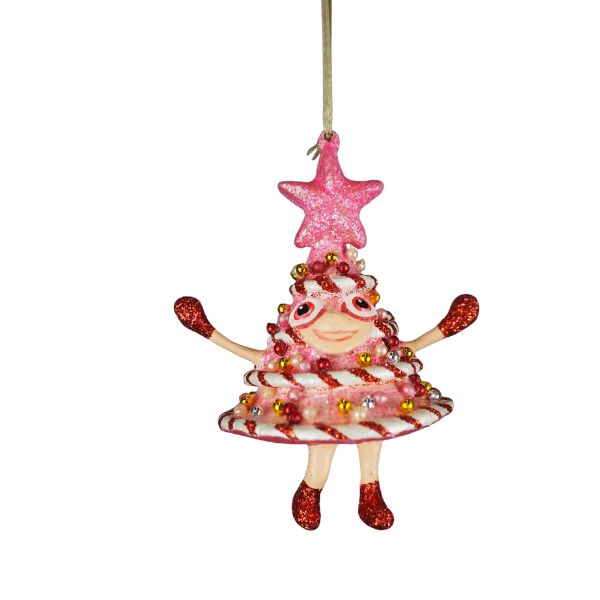 Pink juletræ - Julefigur