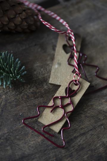 Adventstal i metal 1-4 - Bordeaux - Stillenat