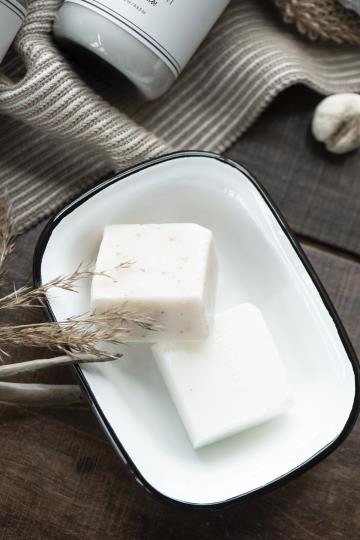 Sæbeskål i 2 dele - Emalje - Ib Laursen