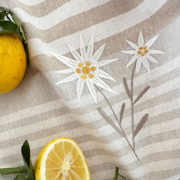 Viskestykke - Blomst - Grubentuch