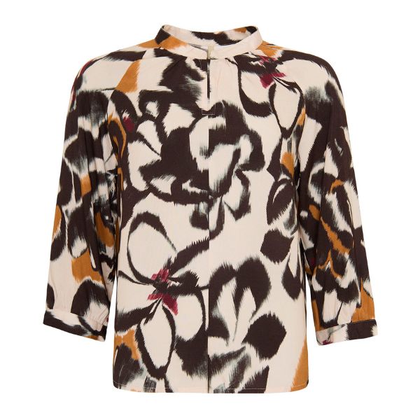 Ojva bluse - Sand print - Ofelia