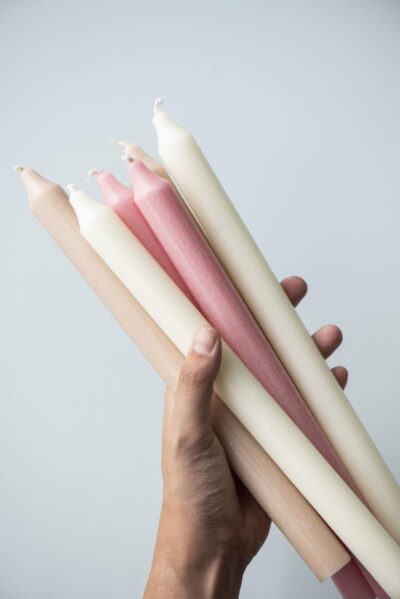 Kronelys H29cm " Dinner candle" - Elfenben - Ib Laursen