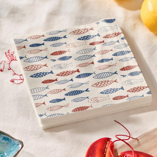 Servietter - Fiskestime - Ib Laursen