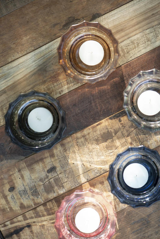 Lygte t/fyrfadslys - Grå 8707-18 - Ib Laursen