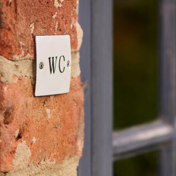WC skilt - Firkant emalje - Ib Laursen