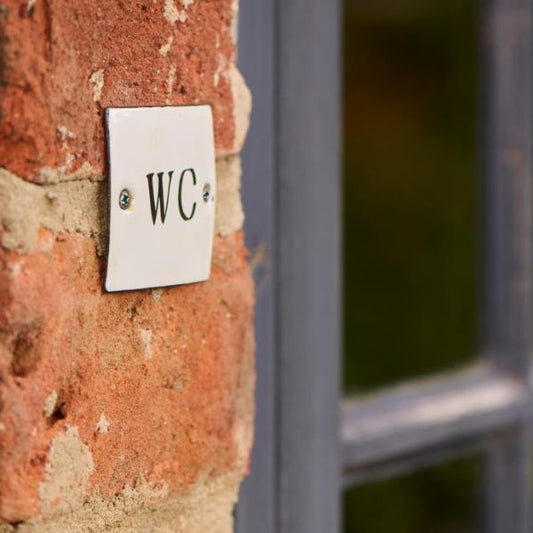 WC skilt - Firkant emalje - Ib Laursen