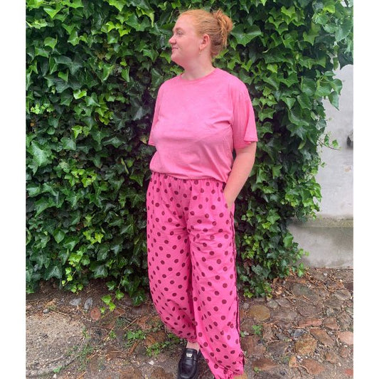 Ballon dot bukser - Pink/bordeaux - Not Sisters