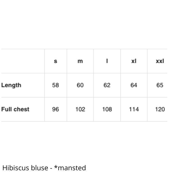 Hibiscus bluse - Mansted
