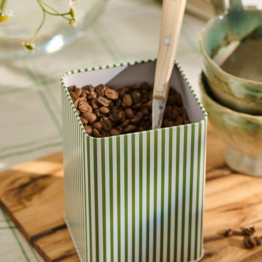 Firkantet dåse - Grønne striber - Ib Laursen