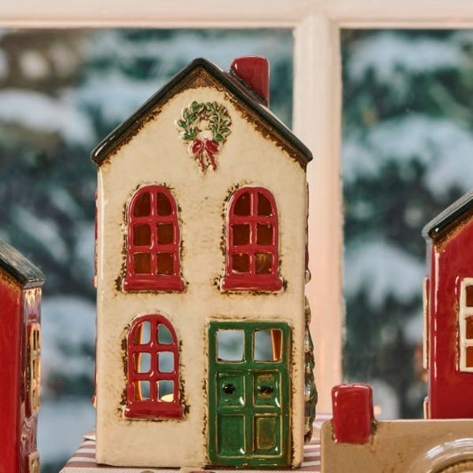 Hus t. fyrfad - Krans - Ib Laursen