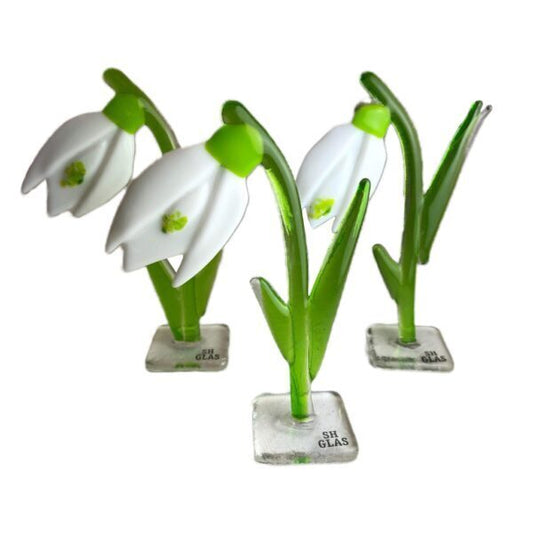 Vintergæk - Glaskunst - SH glas