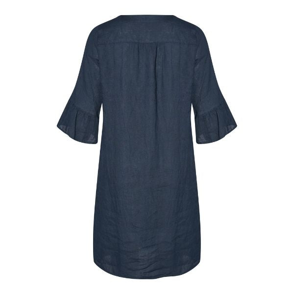 Laetitia hørkjole - Navy blue - Pont Neuf