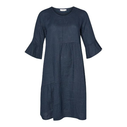 Laetitia hørkjole - Navy blue - Pont Neuf