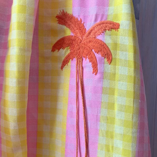 Kjole - Rosa/gule striber - Boho Love
