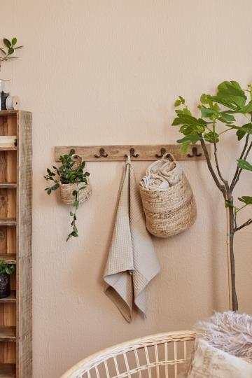 Kurv med hank - Rund jute 65026-00 - Ib Laursen