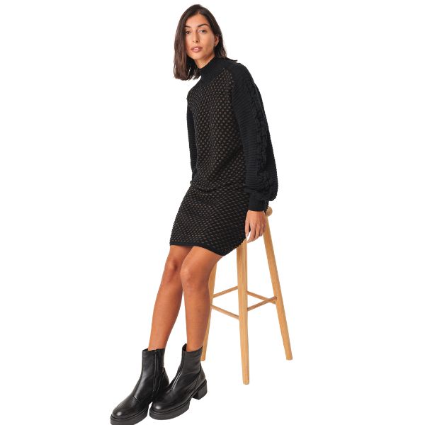 Kaliope kjole - Black - SKFK