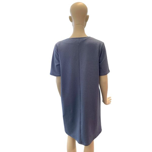 Henny bomuldskjole - Blå - 6'am