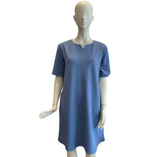 Henny bomuldskjole - Blå - 6'am