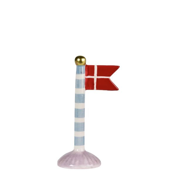 Flag 14 cm - Lyseblå strib - Speedtsberg
