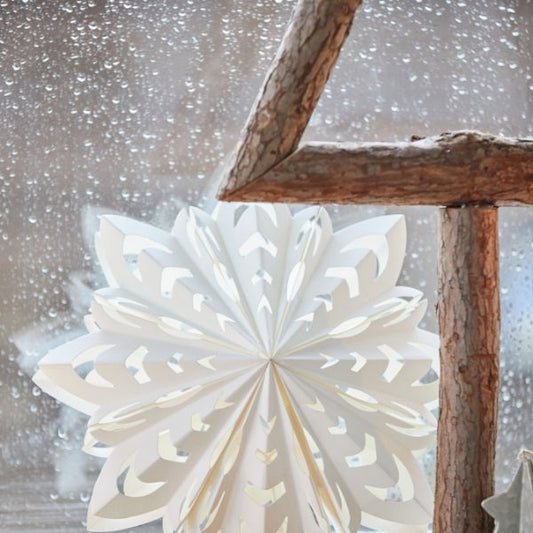 Stjerne 8-kant Ø30 - Hvid - Ib Laursen