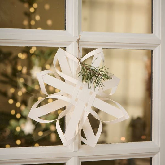 Stjerne 8-kant Ø30 - Hvid - Ib Laursen