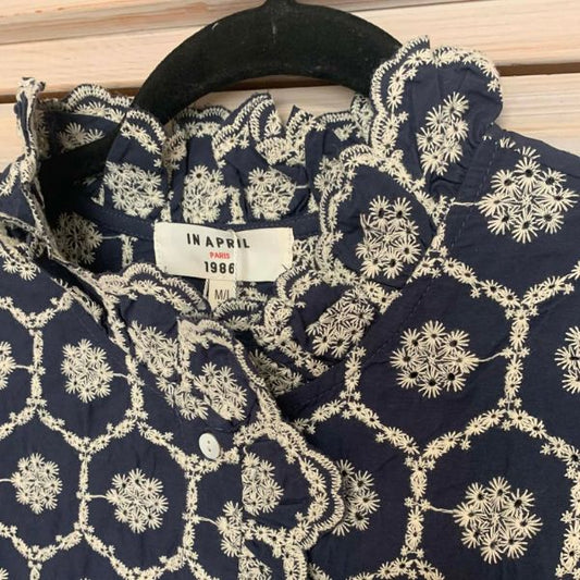 Liva skjorte - Navy - By Lund