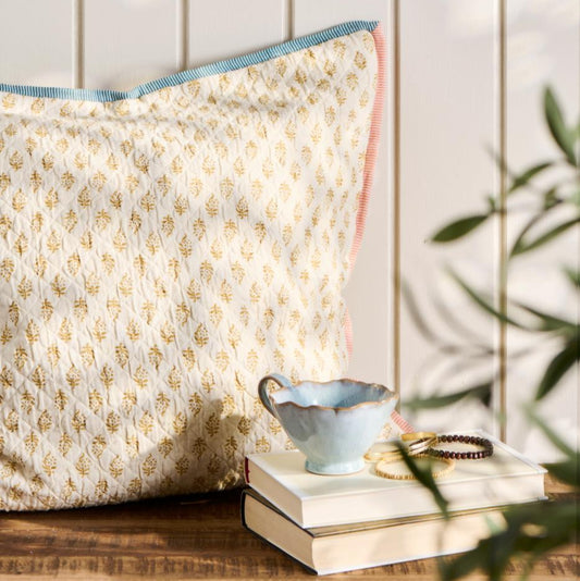 Pudebetræk 50*50 - Vigga - Mustard - Ib Laursen