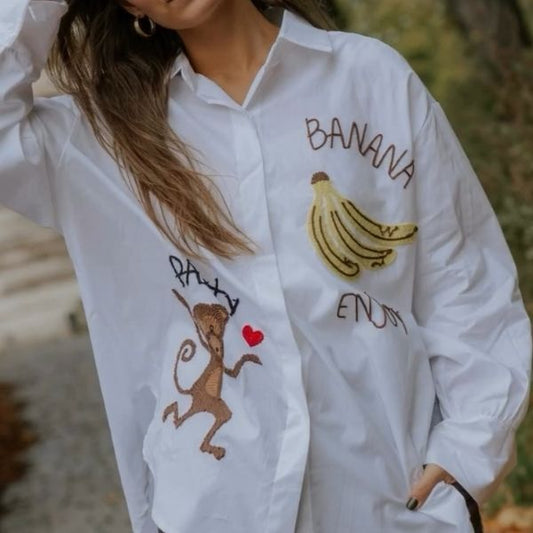 Banana party skjorte - Not Sisters