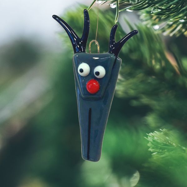 Julepynt - Rudolf rensdyr - SH Glas