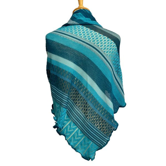 Kyra sjal - Turkis - Invero