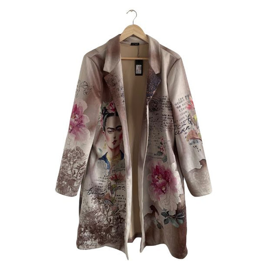 Kahlo cardigan - Beige - Qnuz