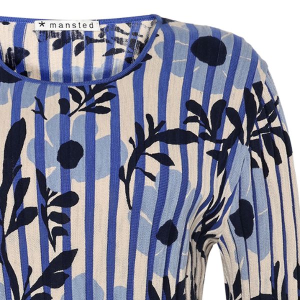 Panama bluse - blue - Mansted