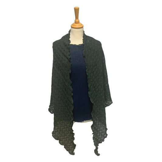 Susie tørklæde/sjal - Mørk oliven - Invero