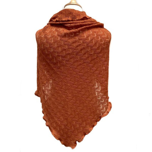 Susie sjal - Cognac - Invero