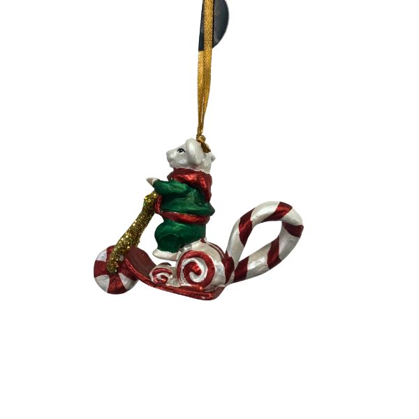 Tivoli-mus på scooter - Julefigur