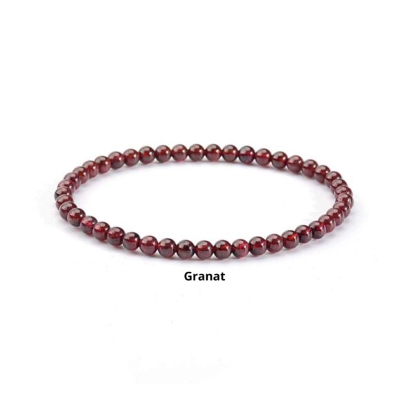 Armbånd 3mm granat