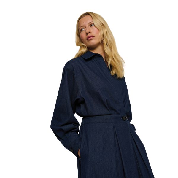 Charlotte kjole - Mørk denim - La Róuge