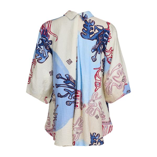 Lang skjorte - Lyseblå koralrev - NOEN