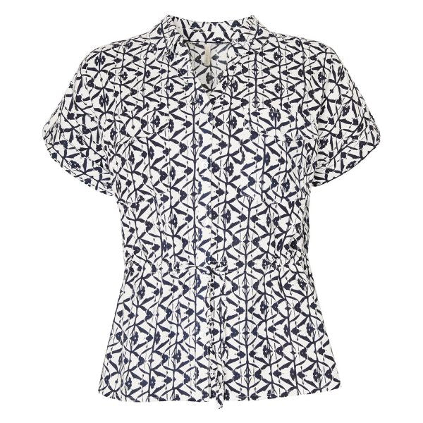 Nini skjorte - Navy print - Ofelia