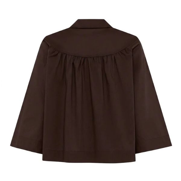 Vilma shirt - Dark Brown - La Róuge